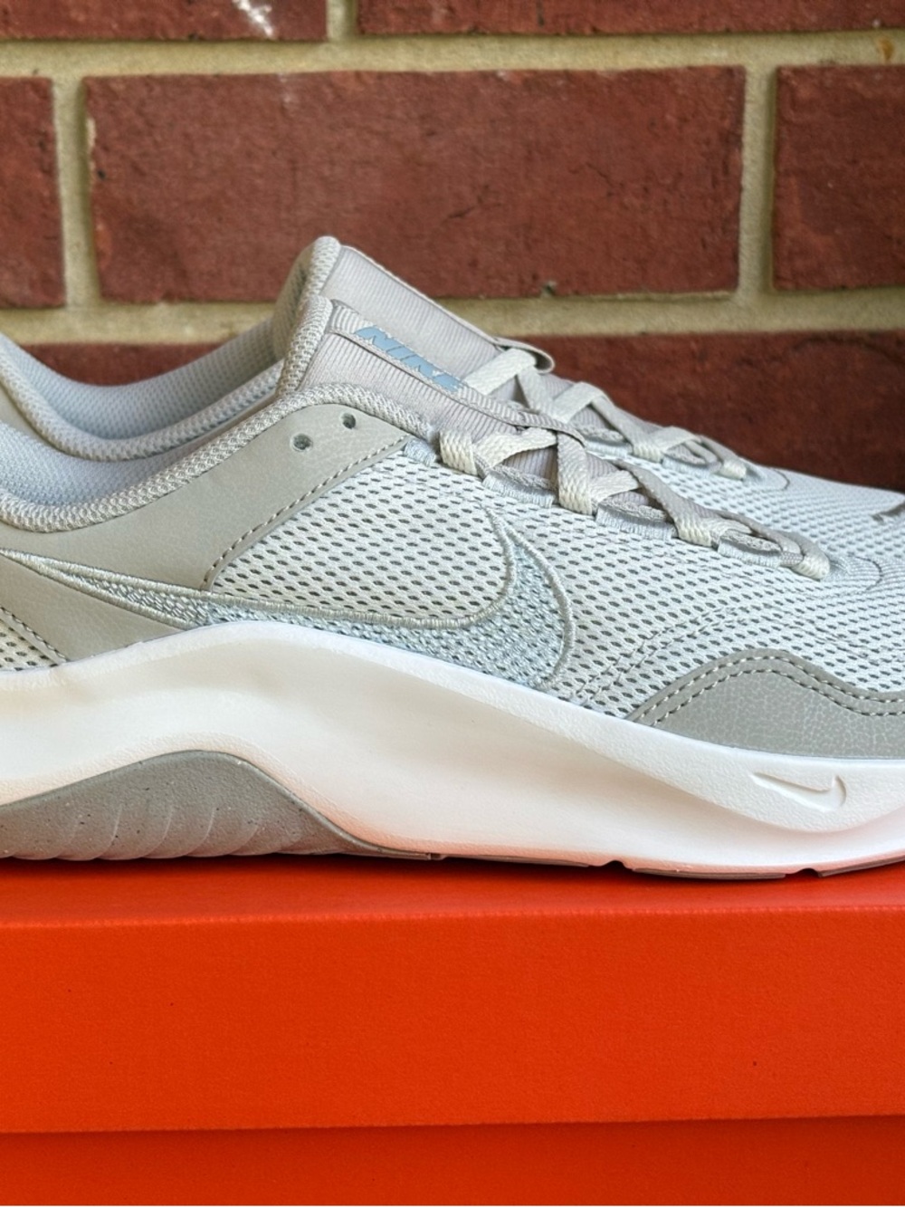 New Nike Legend Essential 3 Grey Blue Womens Sneakers NIB Athletic Shoes